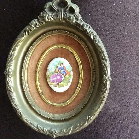 Set of 3 wall decor vintage Limoges - Picture 4 of 7